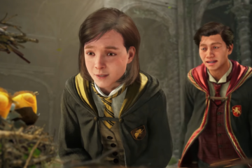 Poppy Sweeting is fascinated by a freshly hatched fantastic beast, while the player character struggles to share the sentiment via Hogwarts Legacy