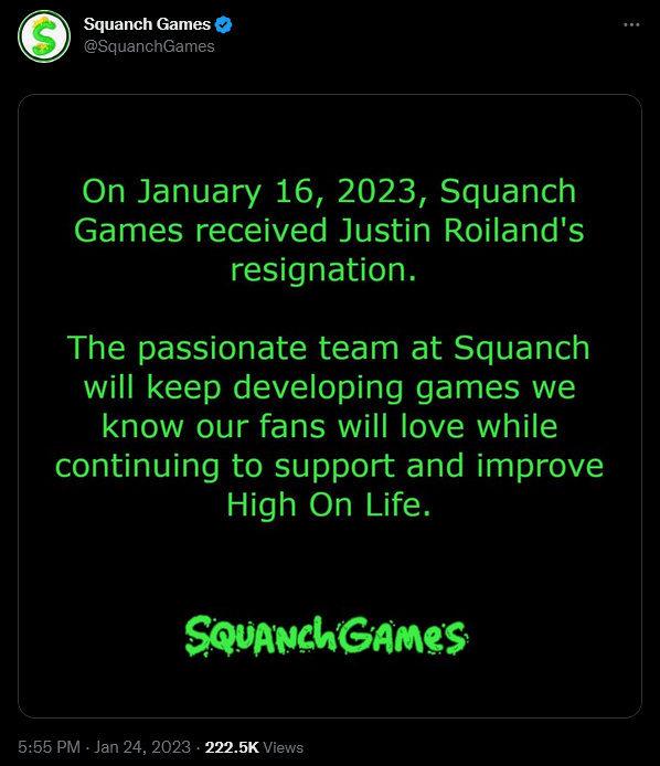 Squanch Games announces Justin Roiland's departure