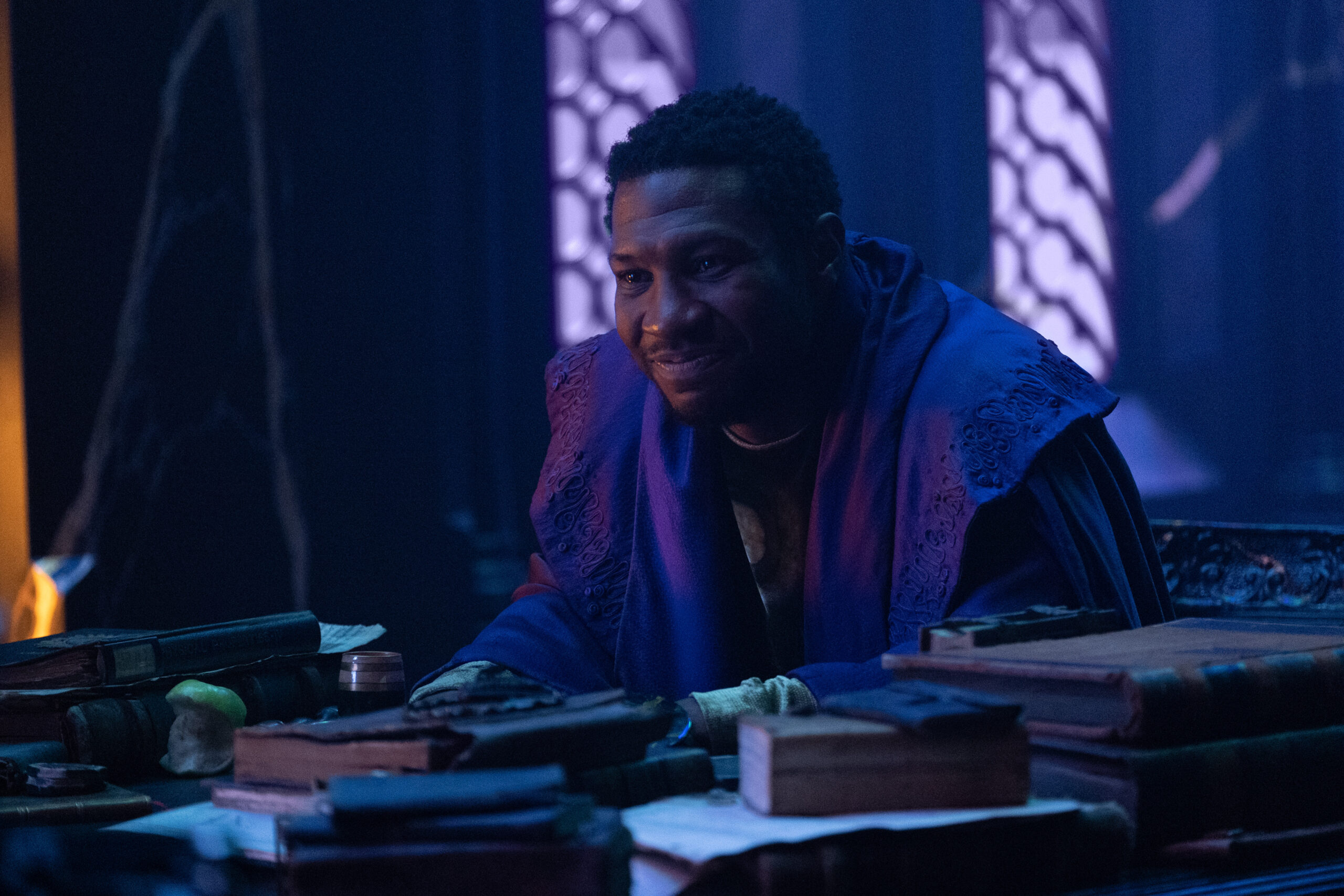 He Who Remains (Jonathan Majors) in Marvel Studios' LOKI, exclusively on Disney+. Photo by Chuck Zlotnick. ©Marvel Studios 2021. All Rights Reserved.