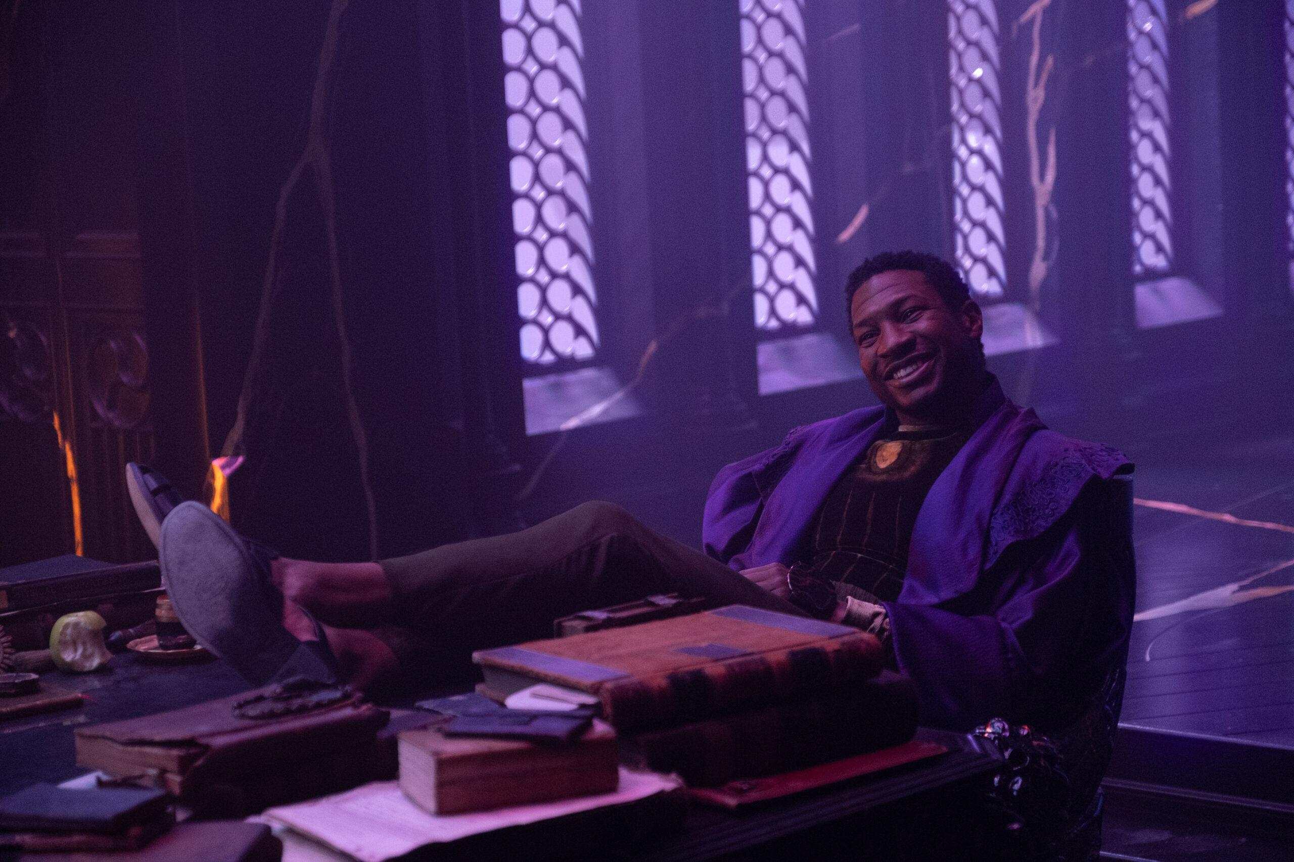 He Who Remains (Jonathan Majors) in Marvel Studios' LOKI, exclusively on Disney+. Photo by Chuck Zlotnick. ©Marvel Studios 2021. All Rights Reserved.
