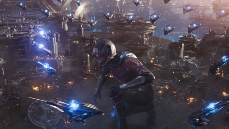 (L-R): Paul Rudd as Scott Lang/Ant-Man in Marvel Studios' ANT-MAN AND THE WASP: QUANTUMANIA. Photo courtesy of Marvel Studios. © 2022 MARVEL.