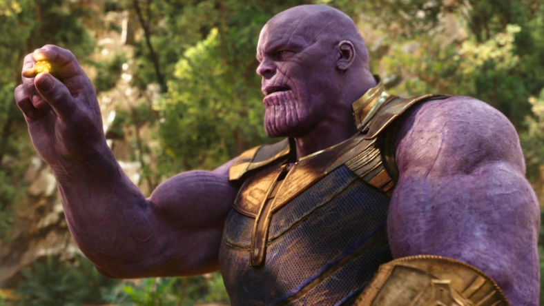 Thanos (Josh Brolin) finally acquires the Mind Stone in Avengers: Infinity War (2018), Marvel Entertainment