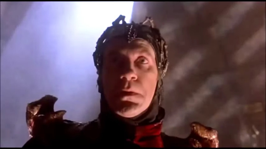 Evil (David Warner) claims to be superior to God in Time Bandits (1981), HandMade Films