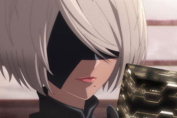 2B (Yui Ishikawa) prepares to destroy her own black box in Nier: Atuomata Ver1.1a Season 1 Episode 1 "Or not to [B]e" (2023), A-1 Pictures
