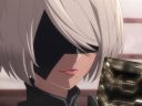 2B (Yui Ishikawa) prepares to destroy her own black box in Nier: Atuomata Ver1.1a Season 1 Episode 1 "Or not to [B]e" (2023), A-1 Pictures