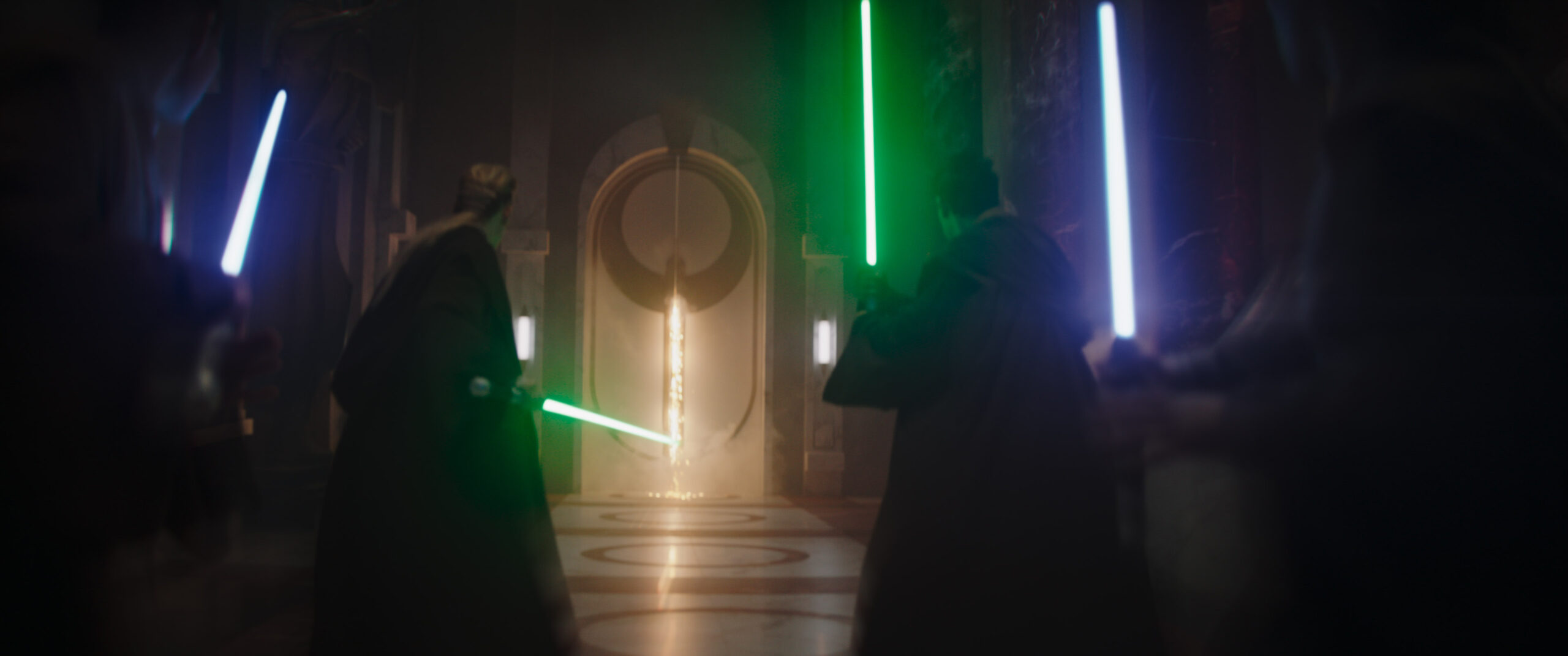Jedi in a scene from Lucasfilm's THE MANDALORIAN, season three, exclusively on Disney+. ©2023 Lucasfilm Ltd. & TM. All Rights Reserved.