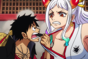 Luffy (Mayumi Tanaka) demands answers from Yamato (Saori Hayami) in One Piece Episode 1006 " "I Won't Forgive Him! Chopper's Determination!" (2022), Toei Animation