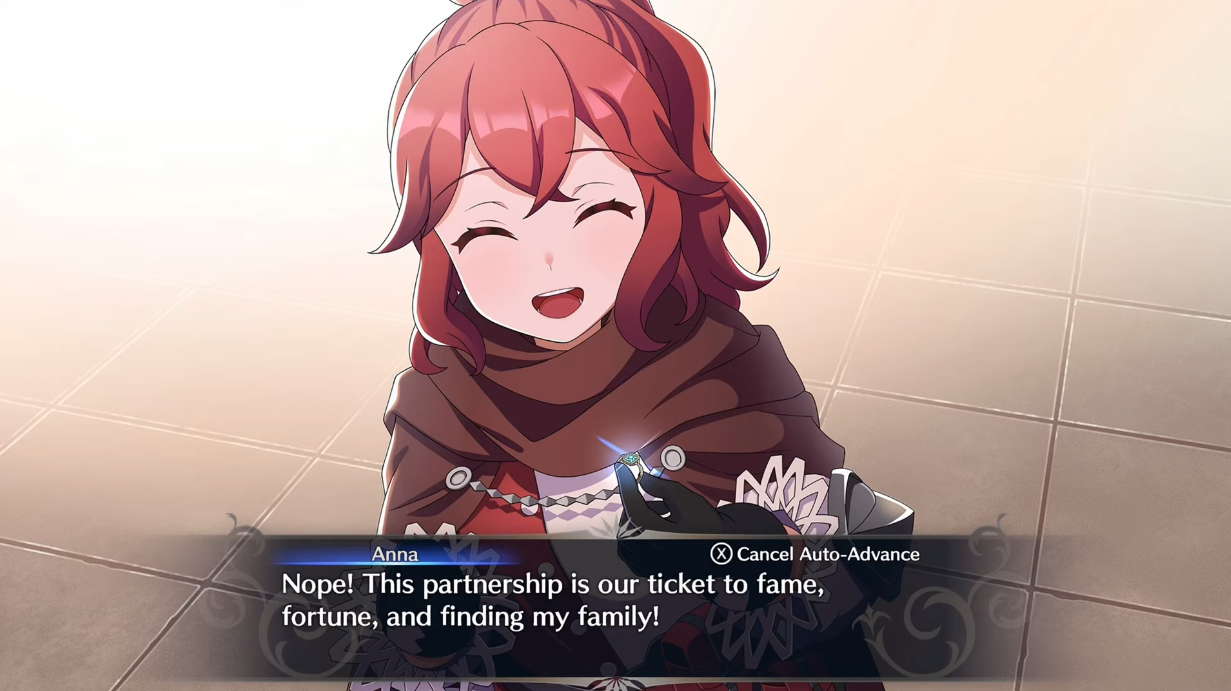 Anna accepts the player's Pact Ring via Fire Emblem Engage (2023), Nintendo
