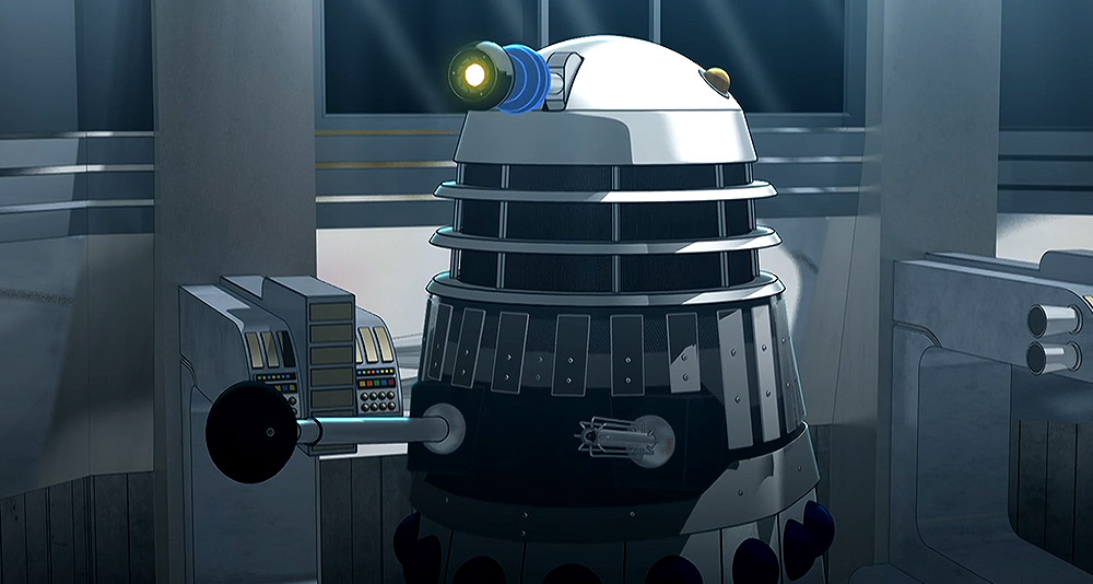 An animated Dalek from 'The Evil of the Daleks' (1967), BBC
