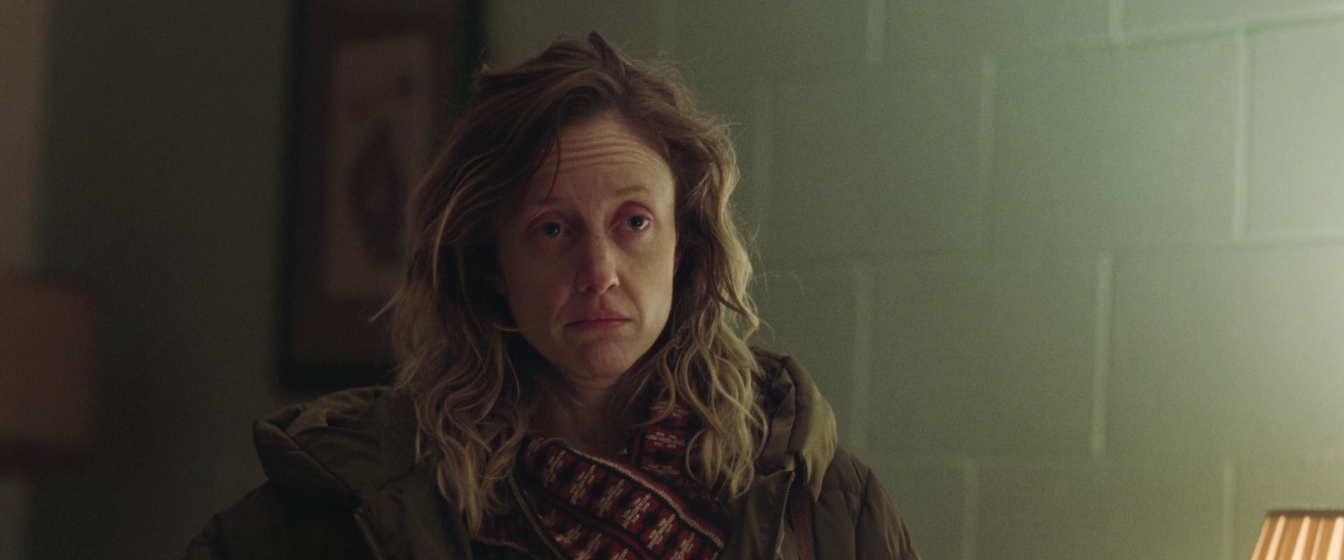 Leslie Rowlands (Andrea Riseborough) warms up to the idea of a friendship between herself and Sweeney (Marc Maron) in To Leslie (2022), Momentum Pictures