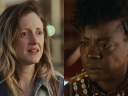 Leslie Rowlands (Andrea Riseborough) in To Leslie (2022), Momentum Pictures / General Nanisca (Viola Davis) in The Woman King (2022), Sony Pictures