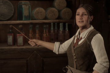 Sirona Ryan waves her wand via Hogwarts Legacy (2023), Warner Bros. Interactive Entertainment