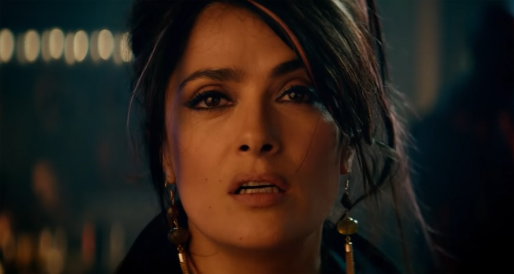 Salma Hayek in a scene from 'The Hitman's Bodyguard' (2017).
