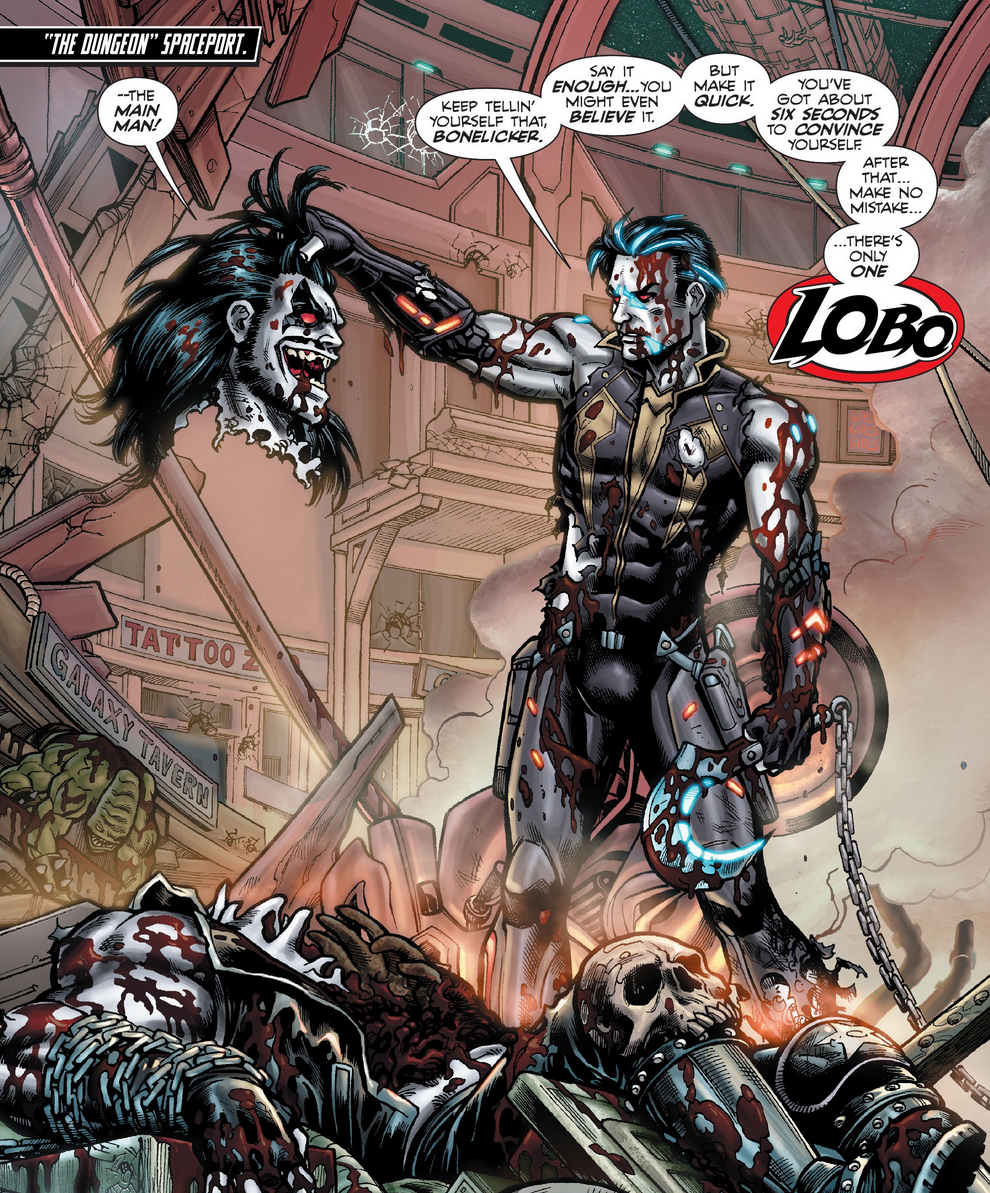 DC decides to straight up insult the audience in Lobo Vol. 3 #1 "Targets" (2014), DC