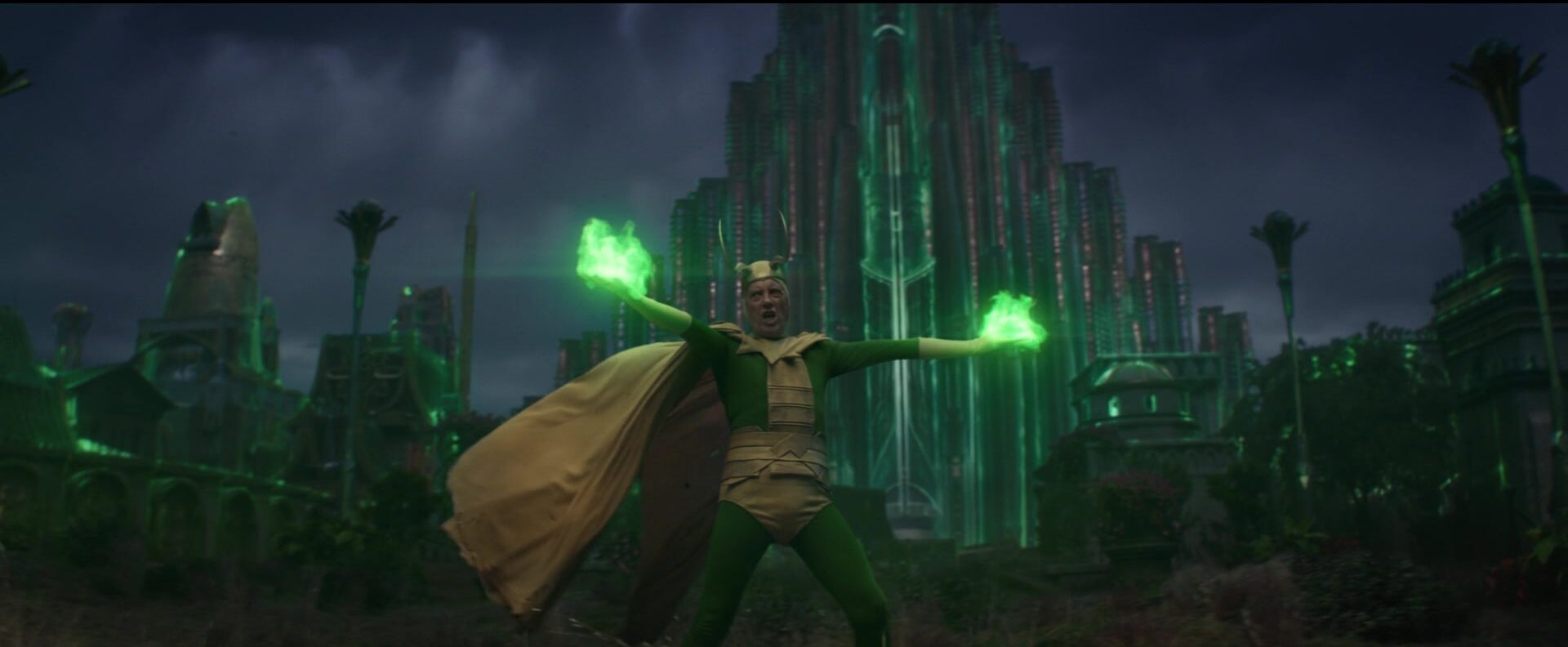 Classic Loki (Richard E. Grant) unleashes his Asgardian magics in Loki Season 1 Episode 5 "Journey Into Mystery", Marvel Entertainment
