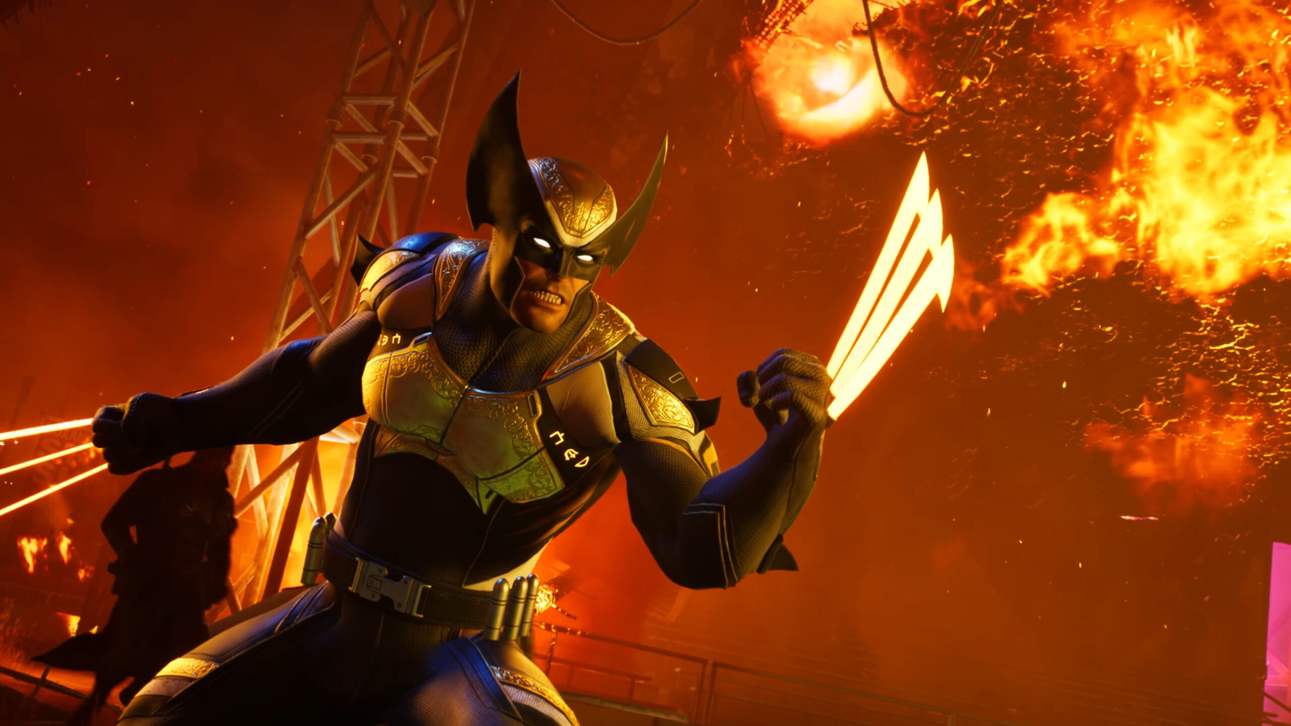 Wolverine (Steve Blum) prepares to unleash hell in Marvel's Midnight Suns (2022), Firaxis Games