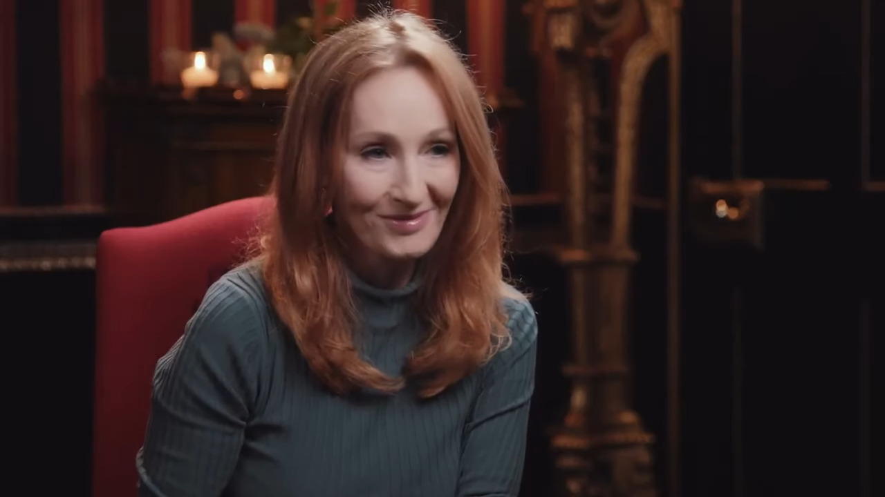 J.K. Rowling is excited for the future while discussing her new children's book, The Christmas Pig