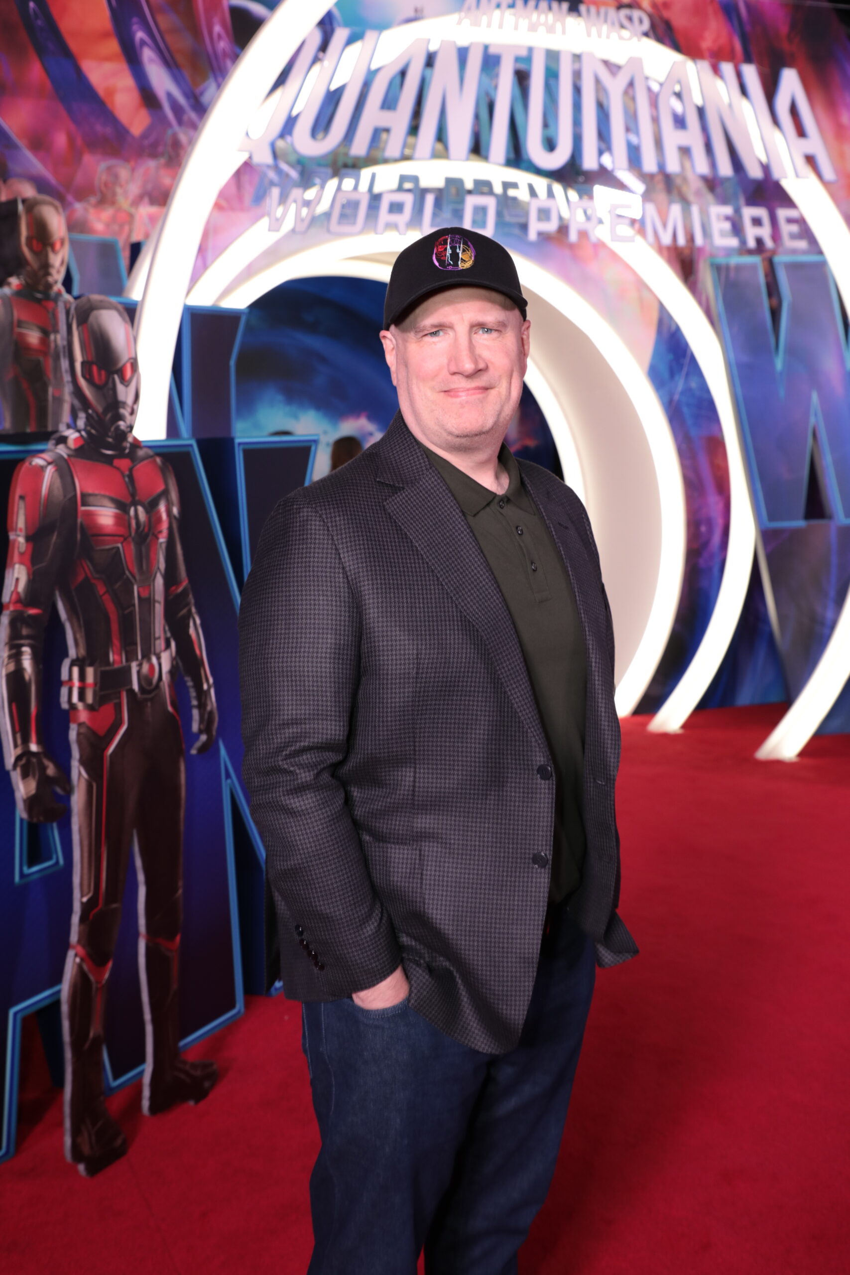 O produtor Kevin Feige comparece à estreia mundial de Ant-Man and The Wasp Quantumania no Regency Village Theatre na segunda-feira, 6 de fevereiro de 2023 em Westwood, CA.
