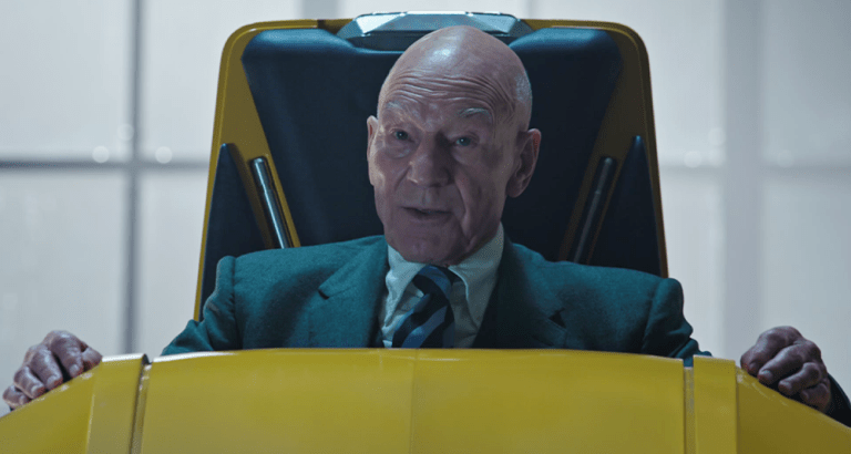 Charles Xavier (Patrick Stewart) introduces himself as a member of the Illuminati in Doctor Strange in the Multiverse of Madness (2022), Marvel Entertainment