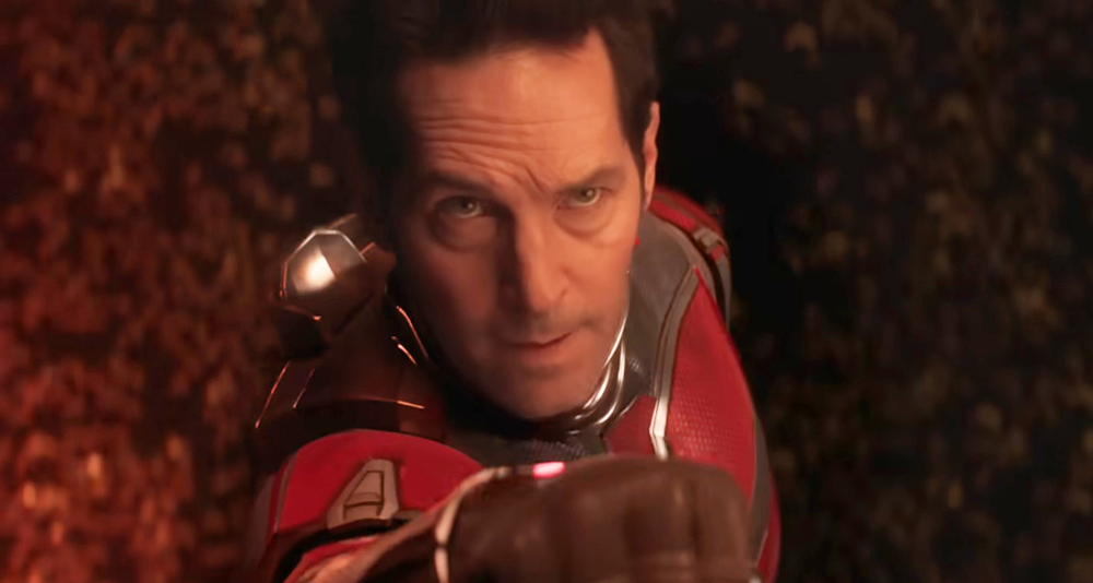 Ant-Man (Paul Rudd) takes aim in Ant-Man and the Wasp: Quantumania (2023), Marvel Entertainment