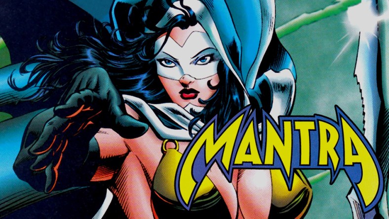 Mantra and the logo, from Malibu Comics