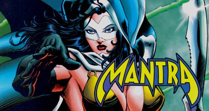Mantra and the logo, from Malibu Comics