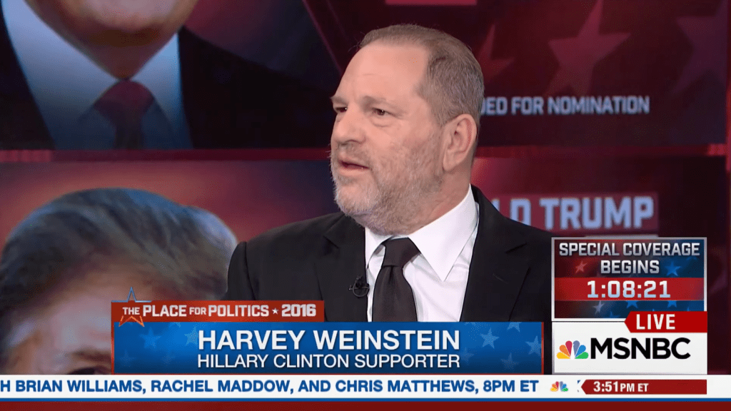Harvey Weinstein On Why He's Supporting Hillary Clinton | Morning Joe | via MSNBC, YouTube