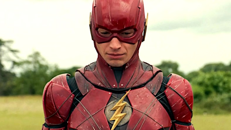 Barry looks down in Justice League