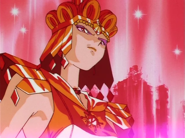 Sailor Galaxia prepares to attack in Sailor Moon Stars Episode 199 "The Light of Hope: The Final Battle for the Galaxy" (1997), Toei Animation