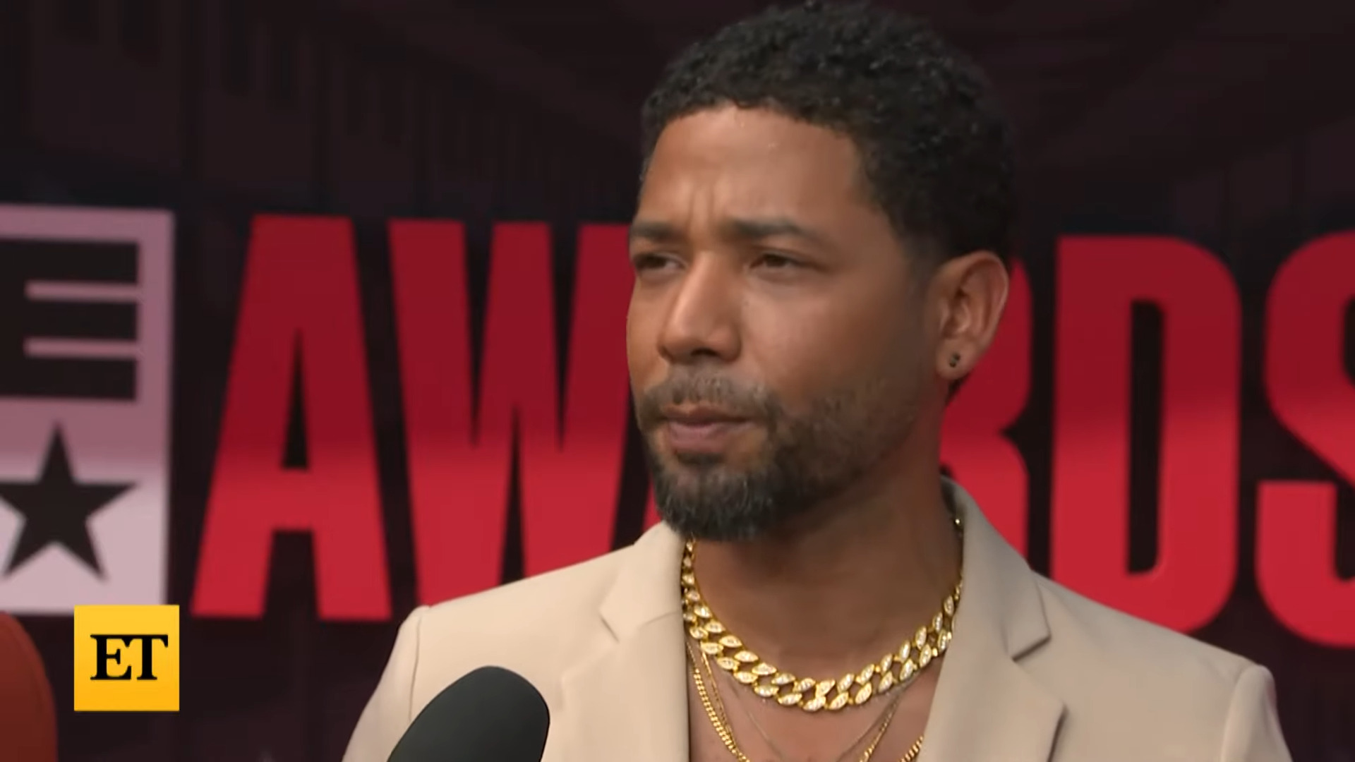 Jussie Smollett talks about his return to Hollywood during the 2022 BET Awards