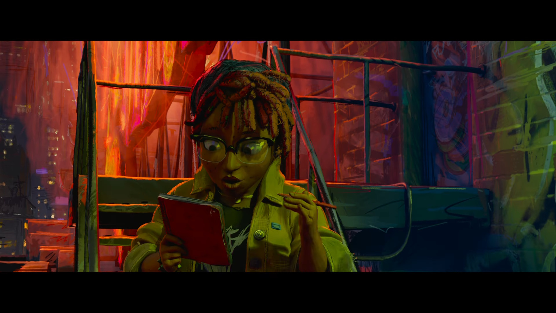 April O'Neil (Ayo Edebiri) attempts to make sense of her new friends' biology in the first trailer for Teenage Mutant Ninja Turtles: Mutant Mayhem (2023), Paramount Pictures