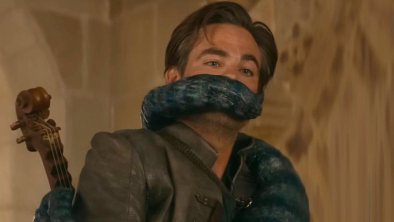 Edgin (Chris Pines) is silenced in Dungeons & Dragons: Honor Among Thieves (2023), Paramount Pictures