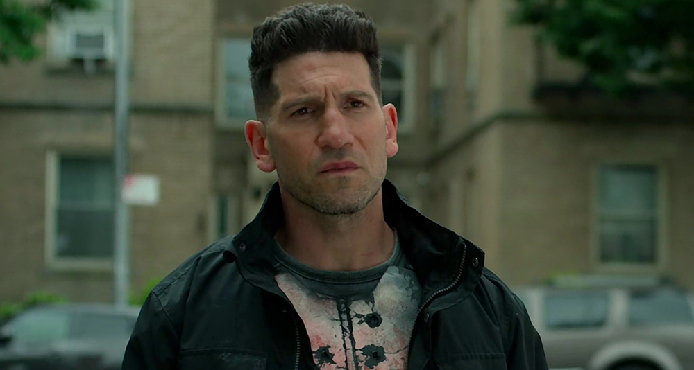 The Punisher (Jon Bernthal) stands his ground in The Punisher Season 2 Episode 9 "Flustercluck" (2019), Marvel Entertainment