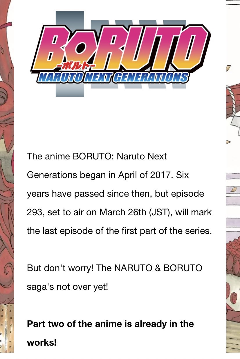 Studio Pierrot Announces End Of 'Boruto: Naruto Next Generations