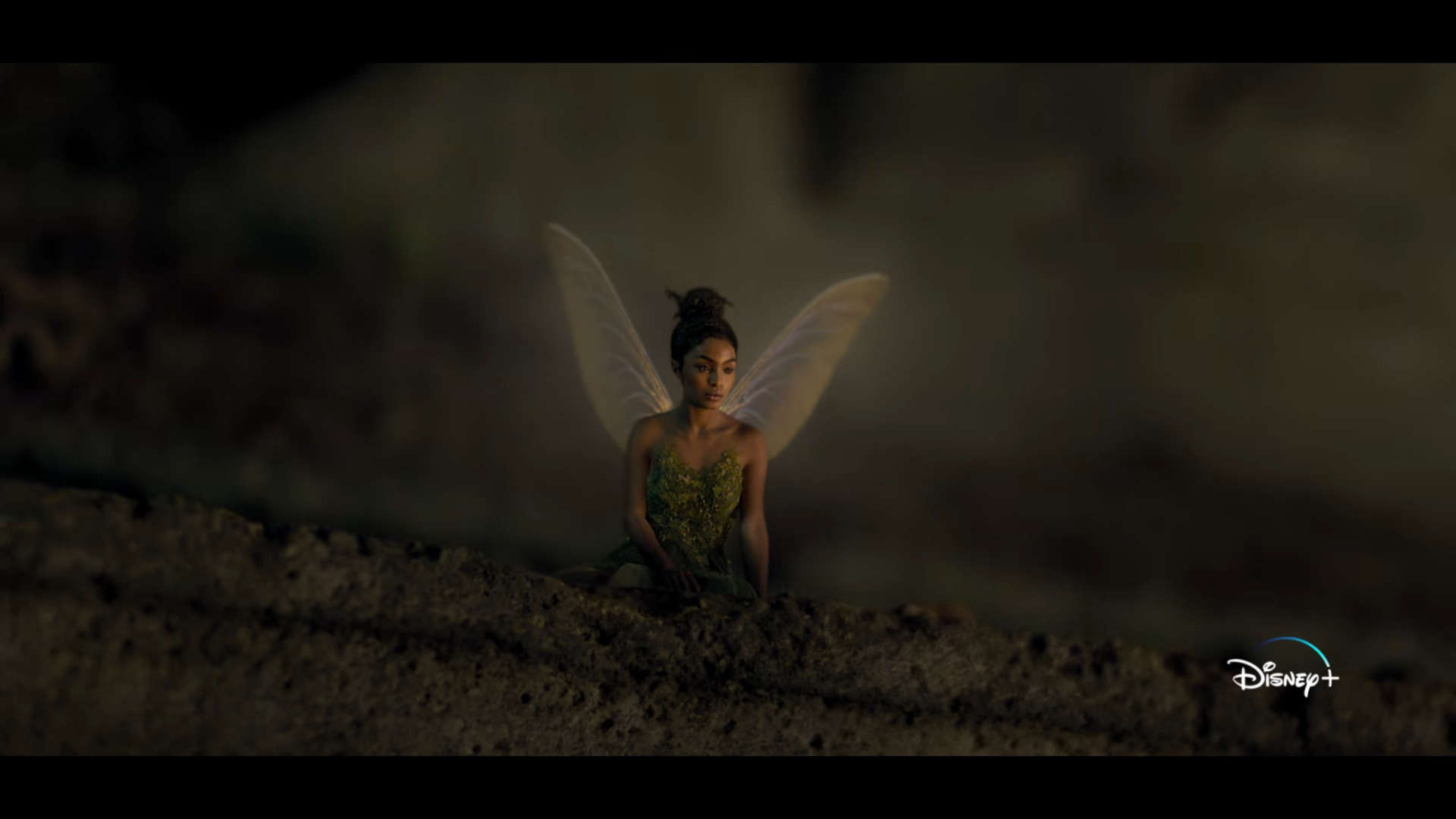 Tinkerbell (Yara Shahidi) takes a rest in Peter Pan & Wendy (2023), Disney