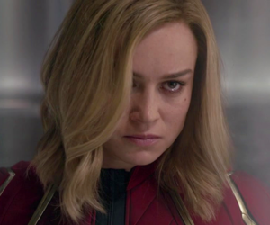Captain Marvel (Brie Larson) rejects the Kree Supreme Intelligence in Captain Marvel (2019), Marvel Entertainment