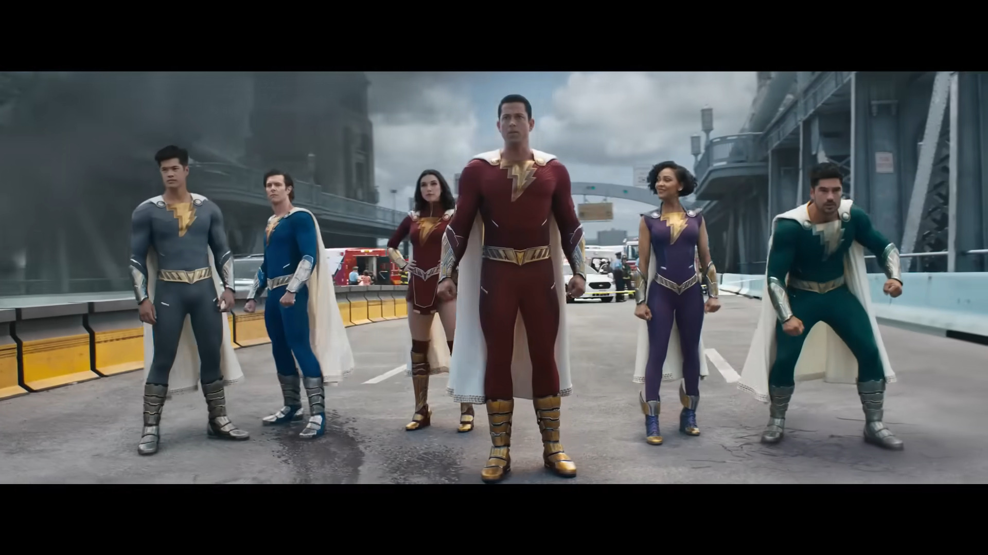 The Marvel family stands at the ready in Shazam! Fury of the Gods (2023), DC Studios