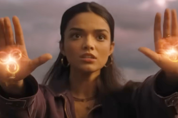 Anthea (Rachel Zegler) attempts to unleash her magics in Shazam! Fury of the Gods (2023), DC Studios