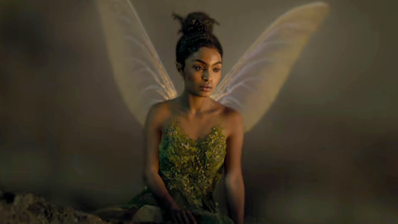 Tinkerbell (Yara Shahidi) takes a rest in Peter Pan & Wendy (2023), Disney