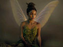 Tinkerbell (Yara Shahidi) takes a rest in Peter Pan & Wendy (2023), Disney