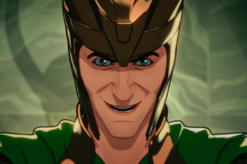 Loki (Tom Hiddleston) takes control of the Earth in What If...? Season 1 Episode 3 "...the World Lost Its Mightiest Heroes" (2021), Marvel Entertainment