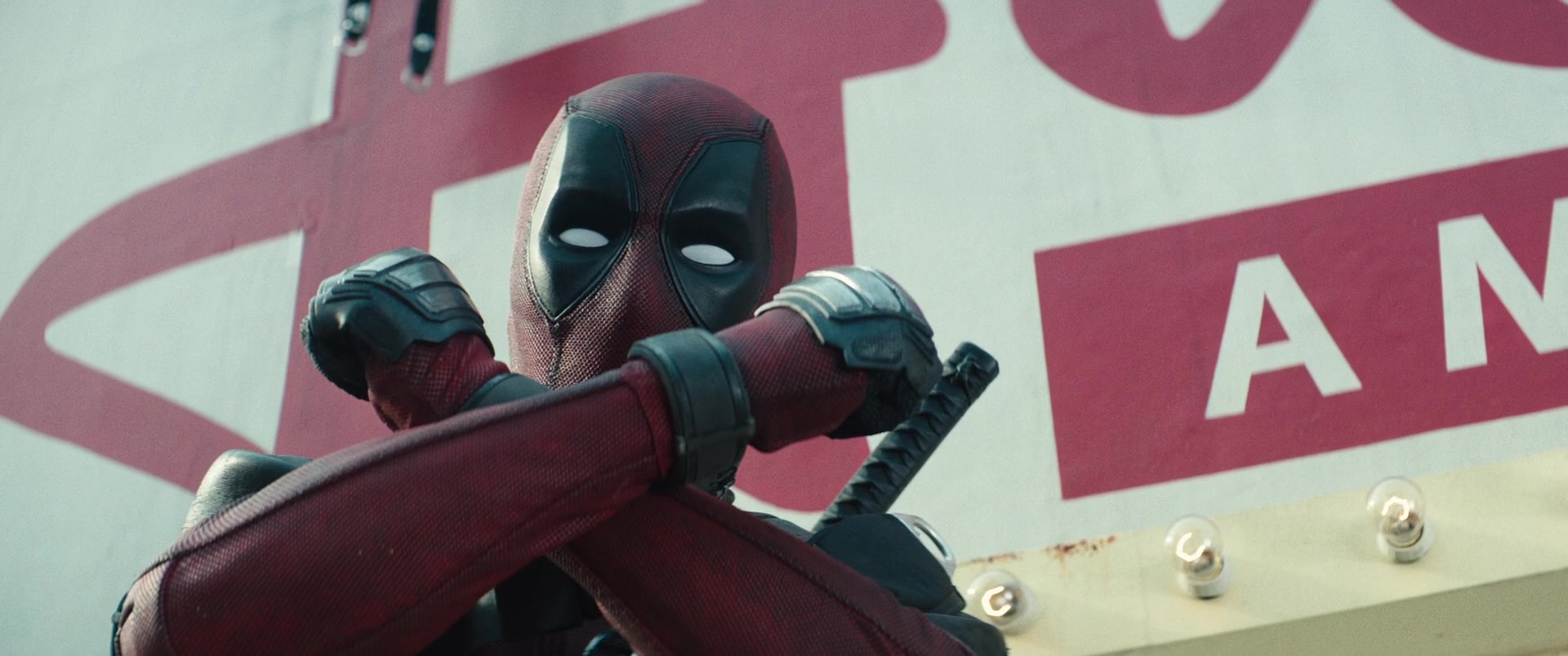 Deadpool (Ryan Reynolds) shows some X-Force pride in Deadpool 2 (2016), Marvel Entertainment