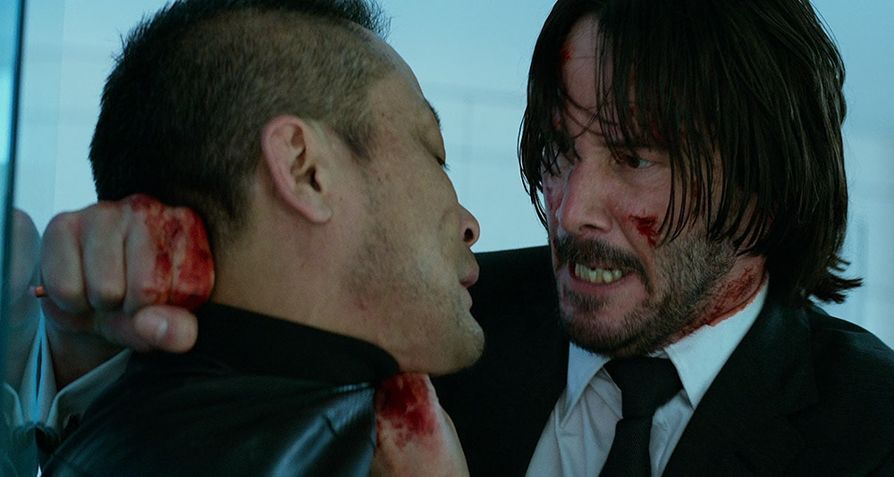 John kills an assassin with a pencil in 'John Wick: Chapter 2' (2017), Lionsgate