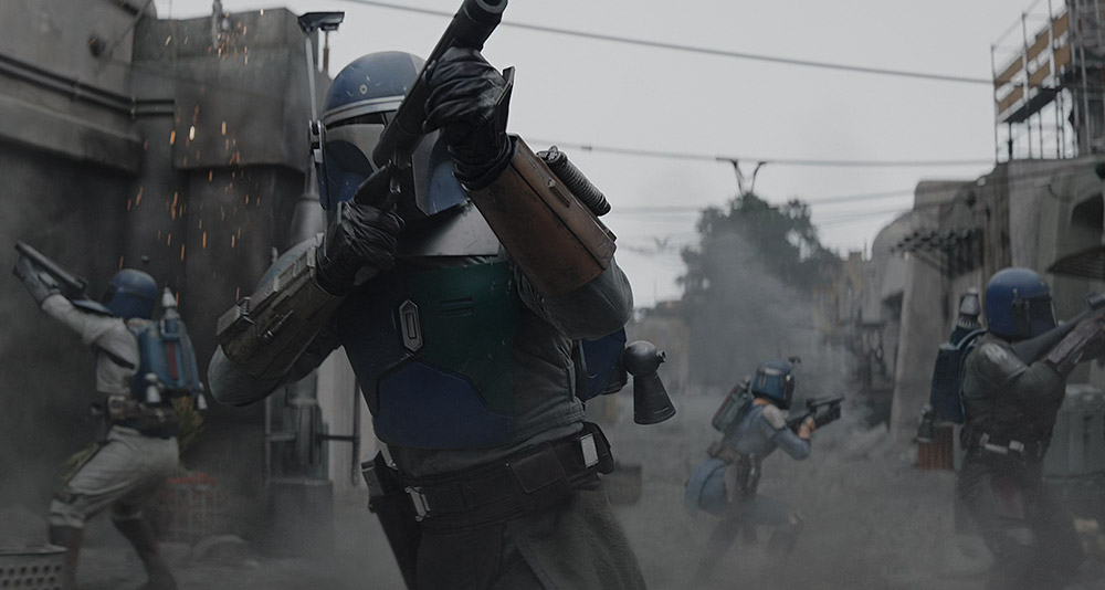 The Mandalorians liberate Nevarro in 'The Mandalorian' (2023), Disney+ 