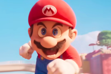 Mario (Chris Pratt) prepares to rush off into adventure in The Super Mario Bros. Movie (2023), Illumination Entertainment