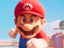 Mario (Chris Pratt) prepares to rush off into adventure in The Super Mario Bros. Movie (2023), Illumination Entertainment