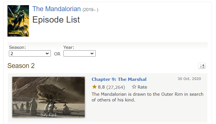 The Mandalorian Chapter 9: The Marshal (TV Episode 2020) - IMDb
