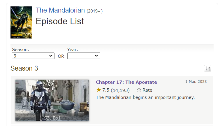 The Mandalorian Chapter 17: The Apostate (TV Episode 2023) - IMDb