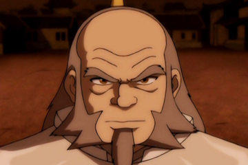 Uncle Iroh makes a stand against the Fire Nation in Avatar: The Last Airbender Season 3 Episode 16 "The Southern Raiders" (2008), Nickelodeon