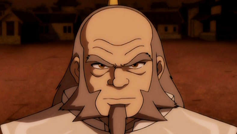 Uncle Iroh makes a stand against the Fire Nation in Avatar: The Last Airbender Season 3 Episode 16 "The Southern Raiders" (2008), Nickelodeon